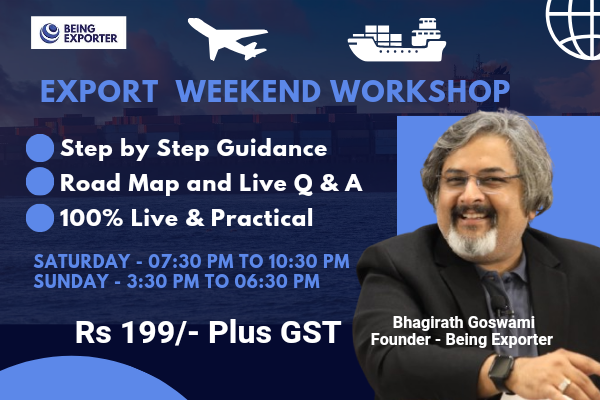 Being Exporter - Export Weekend Workshop ( 29th and 30th March 2025 ) cover