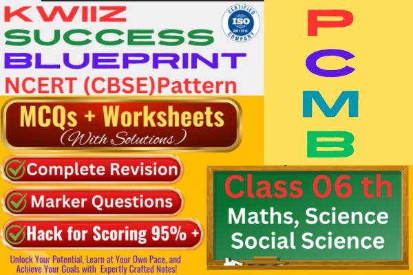 MCQ and Worksheet for Class- 06 Combine Package cover