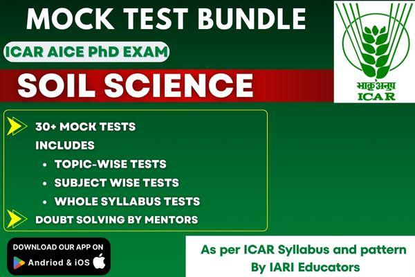 Soil Science Paid Mock Test for ICAR AICE PhD (JRF/SRF) Exam cover