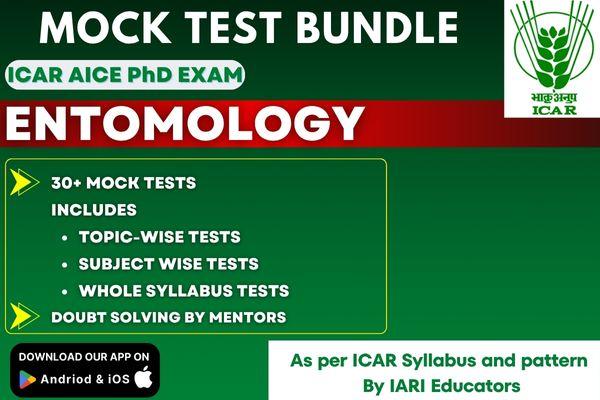 Entomology Paid Mock Test for ICAR AICE PhD (JRF/SRF) Exam cover