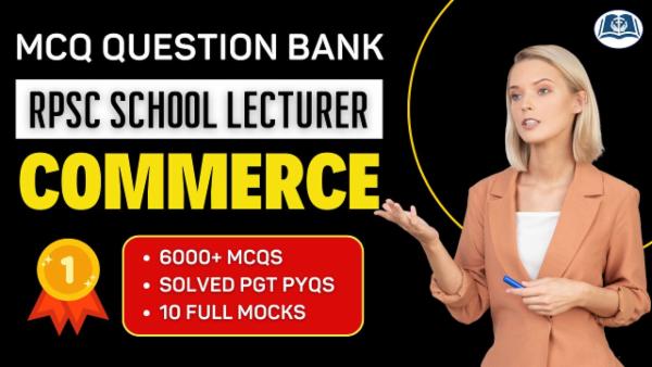 Question Bank | RPSC School Lecturer (Commerce) cover
