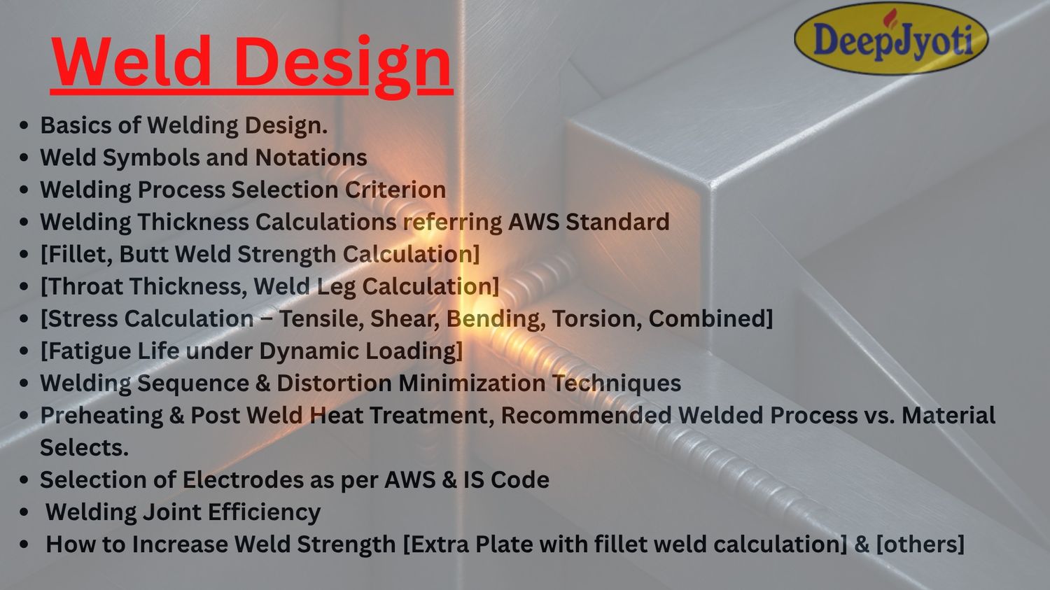 Comprehensive Welding Engineering Training | Weld Design & AWS Standards cover