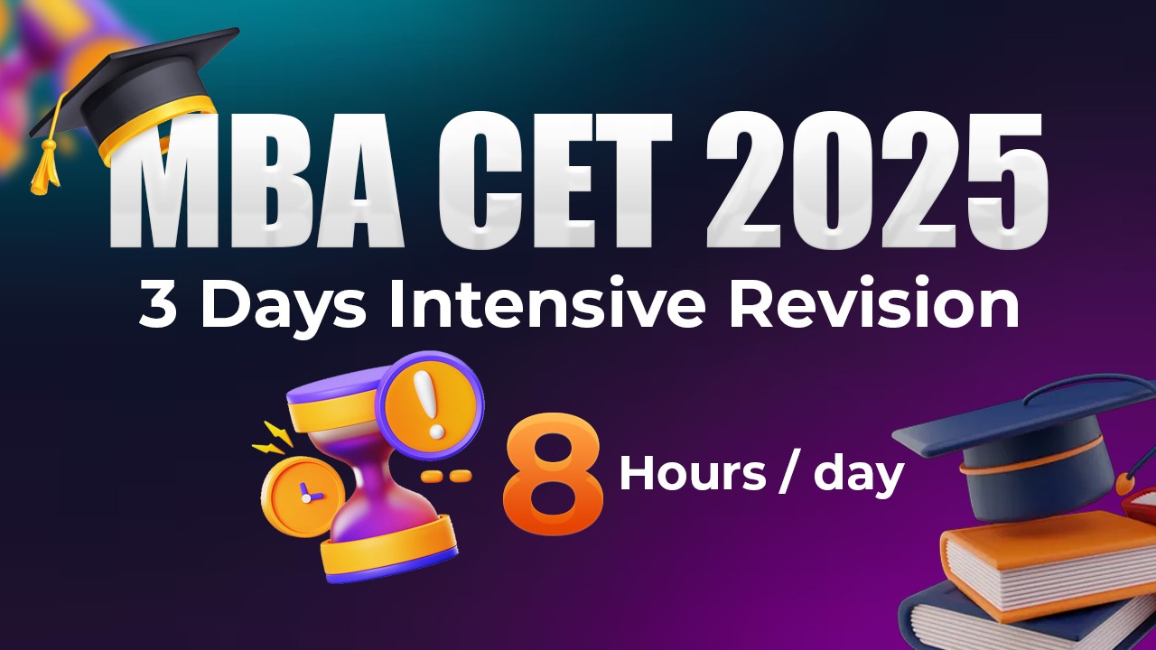 MBA CET 25- 3 Days LIVE INTENSIVE REVISION WORKSHOP cover