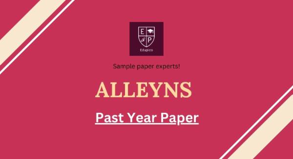 Alleyns-English-Sample-Paper-2 cover