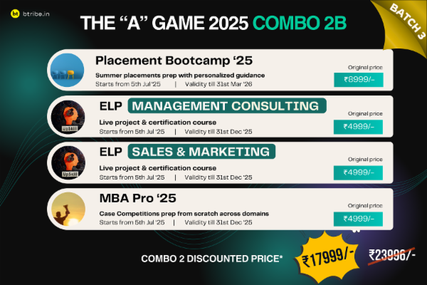 ELP (Consulting + S&M) + Placement Bootcamp + MBA Pro: The A Game Combo 2B cover