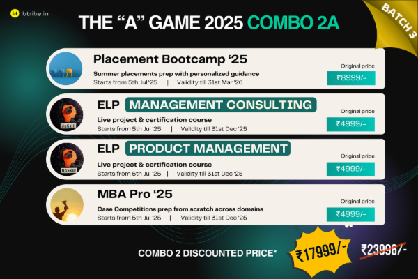 ELP (Consulting + Prod-Man) + Placement Bootcamp + MBA Pro: The A Game Combo 2A cover