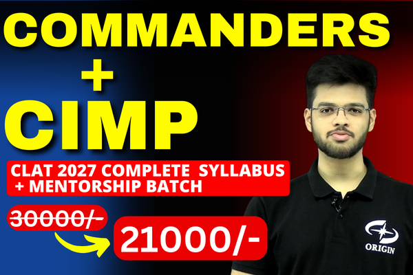 CLAT 2027 : Commanders + CIMP cover