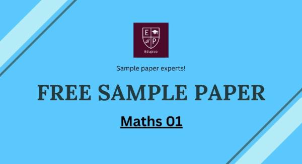 Free Maths Sample Paper -1 cover