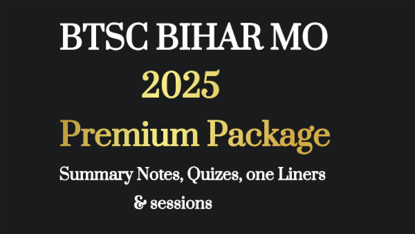 BTSC Bihar MO 2025 Premium Package cover