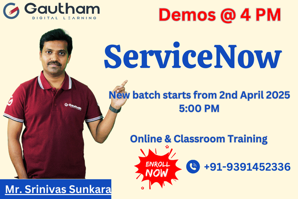 ServiceNow Live Classes : New Batch Starts from 2nd April 2025 5:00 PM cover