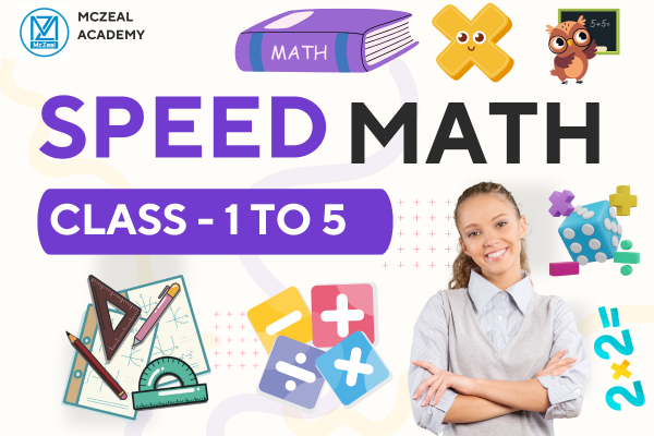 Speed Math for Young Minds - Class - 1 to 5 cover