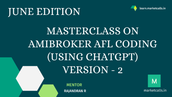 Masterclass on Amibroker AFL Coding (using ChatGPT) June 2025 Edition cover