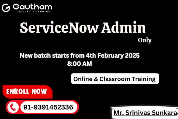 ServiceNow Live Classes : New Batch Starts from 4th February 2025 8:00 AM cover