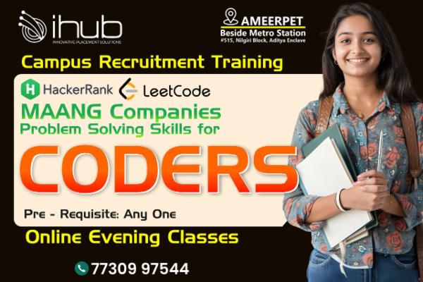 MAANG companies problem solving skills for coders Live recordings cover