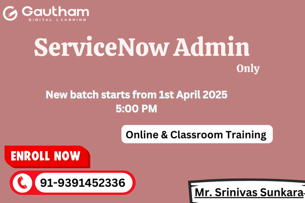 ServiceNow Live Classes : Admin Only, 2nd April 2025 5:00 PM cover