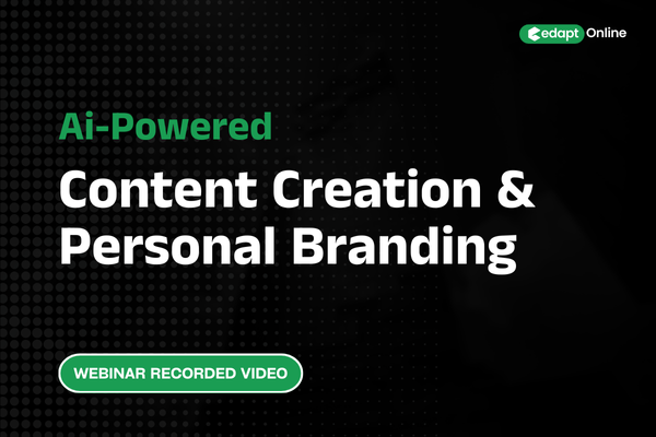 Ai-Powered Content Creation and Personal Branding (Webinar Recorded Video) cover