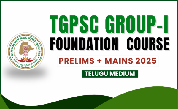 TGPSC GROUP-I Foundation Course 2025 cover