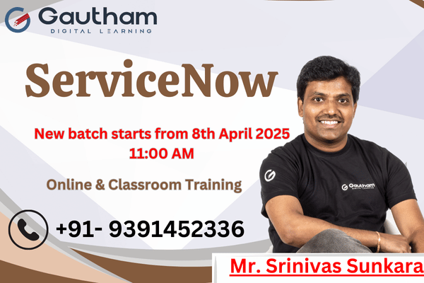 ServiceNow Live Classes : New Batch Starts from 8th April 2025 11:00 AM cover