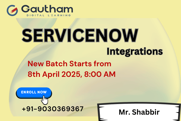 ServiceNow Integration Live Classes : New Batch Starts from 8th April 2025 08:00 AM cover