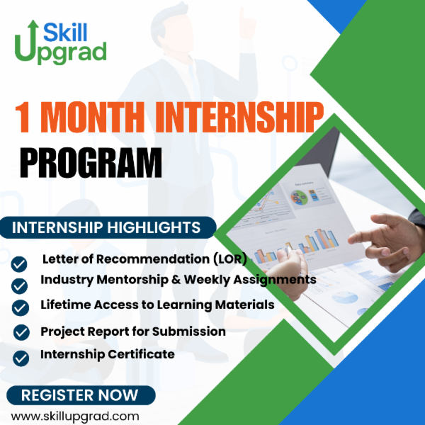 1 Month internship : Management & commerce cover