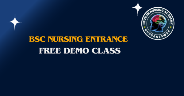 BSc NURSING ENTRANCE -FREE DEMO cover