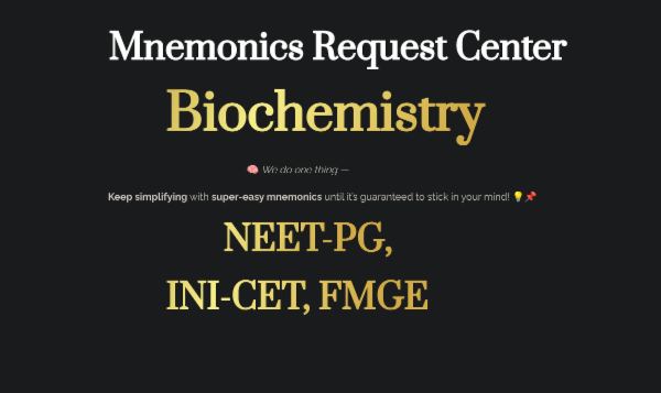 BIOCHEMISTRY 🎯 "Super-Easy Mnemonics & Smart Study Kit" 📚 Sessions | Assignments | Quizzes | Flashcards | Notes cover
