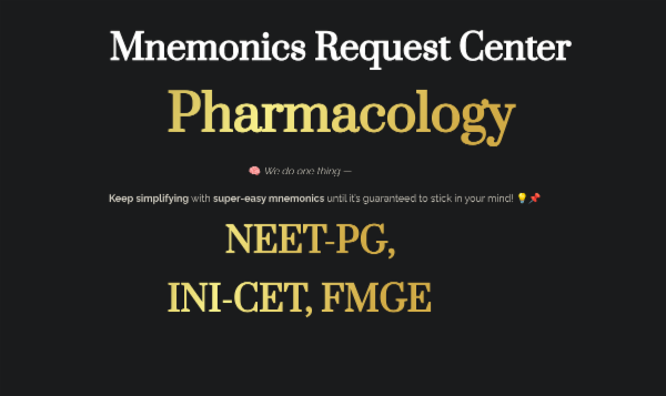 Pharmacology🎯 "Super-Easy Mnemonics & Smart Study Kit" 📚 Sessions | Assignments | Quizzes | Flashcards | Notes cover