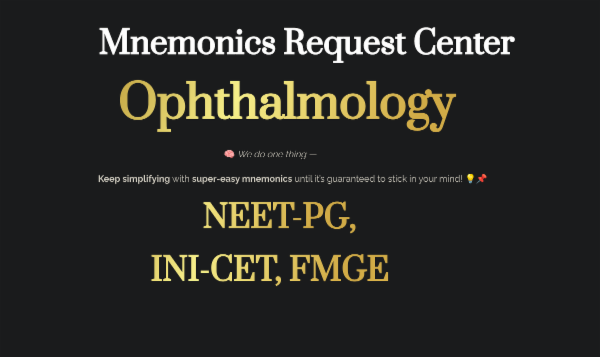 Ophthalmology 🎯 "Super-Easy Mnemonics & Smart Study Kit" 📚 Sessions | Assignments | Quizzes | Flashcards | Notes cover
