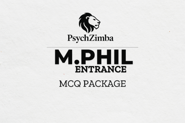 PsychZimba MCQ Bundle for M.Phil Entrances – ₹999/- cover