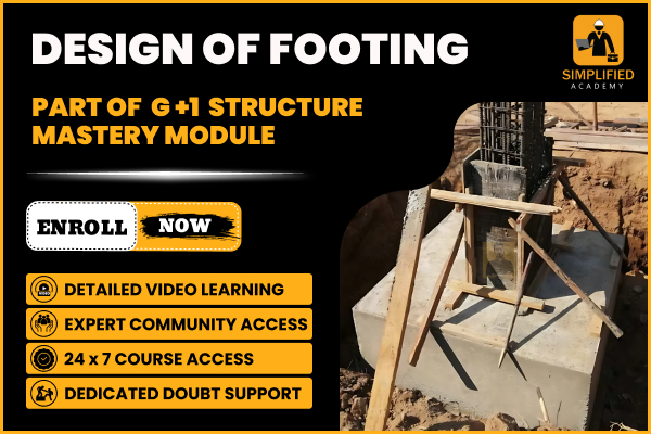 DESIGN OF FOOTING in G+1 STRUCTURE MASTERY MODULE cover