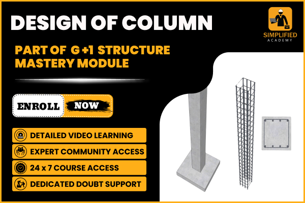 DESIGN OF COLUMN in G+1 STRUCTURE MASTERY MODULE cover