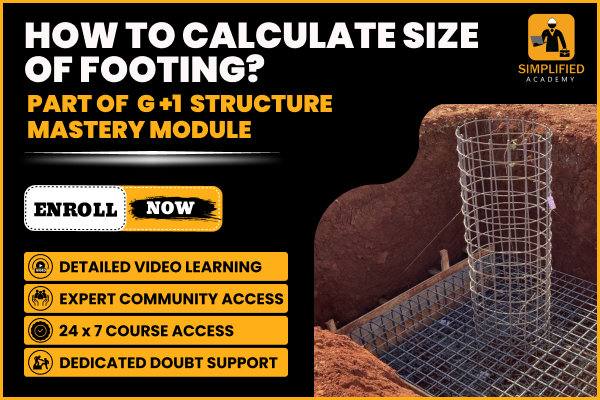 How To Calculate Size Of Footing? in G+1 STRUCTURE MASTERY MODULE cover
