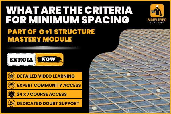 What Are The Criteria For Minimum Spacing in G+1 STRUCTURE MASTERY MODULE cover