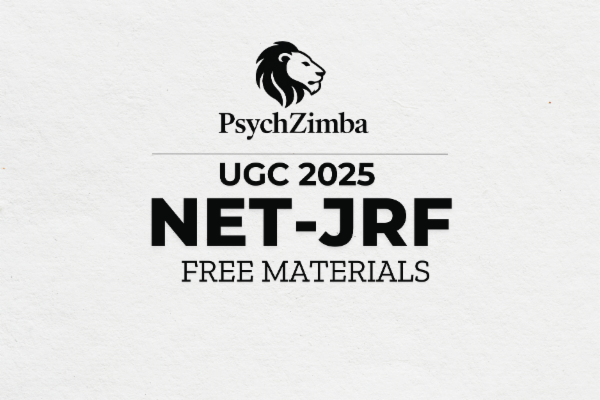 PsychZimba NET-JRF Free Materials June 2025 cover