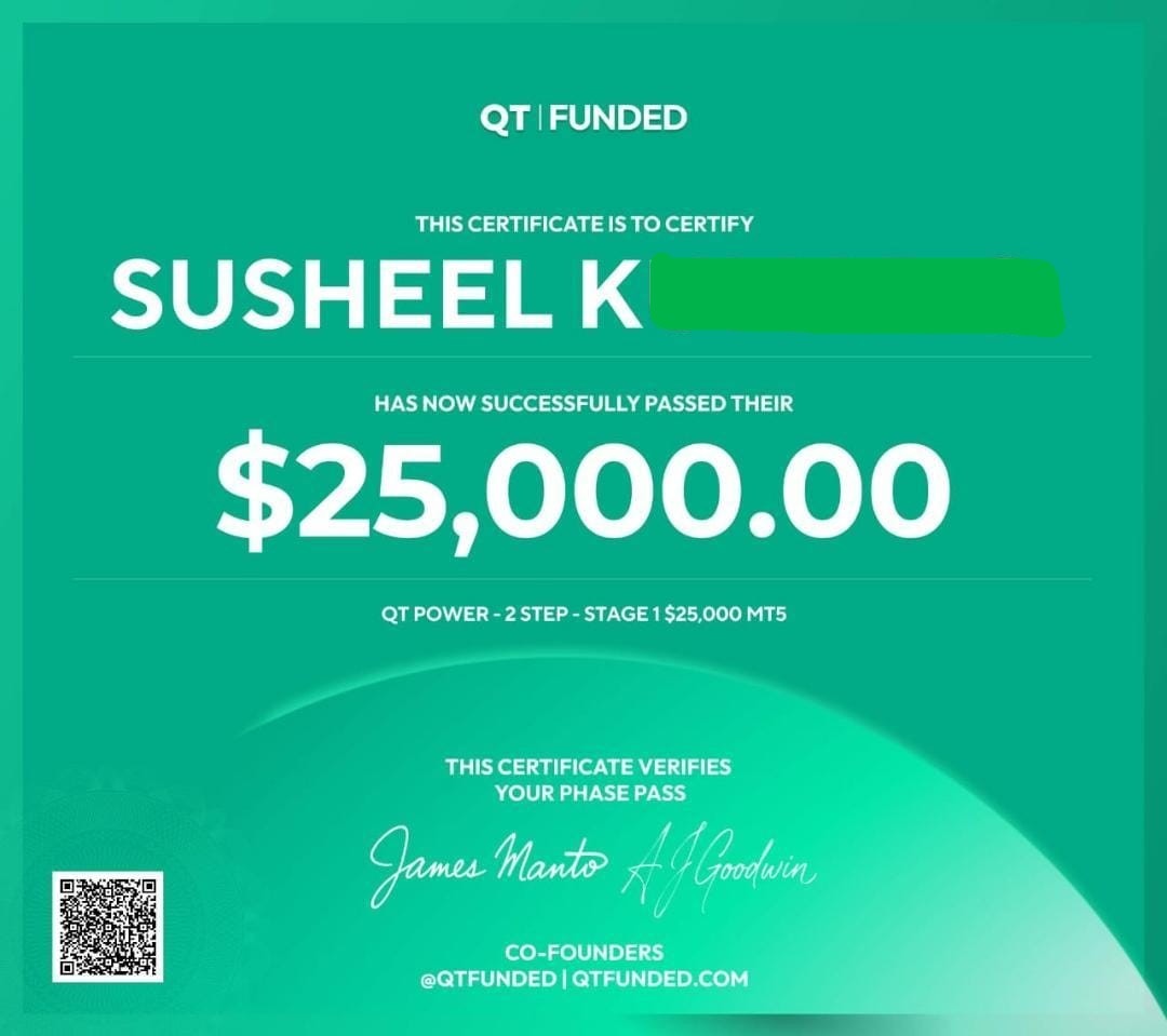 Funded Next Certificate