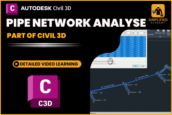 Pipe Network Analyze in Autodesk Civil 3D cover