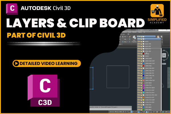 Layers & ClipBoard in Autodesk Civil 3D cover