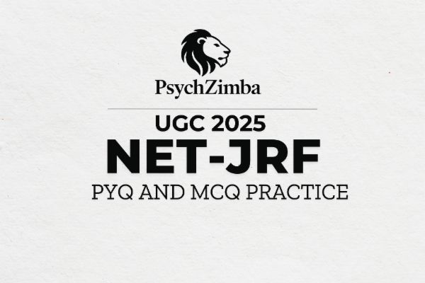 PsychZimba UGC NET-JRF Psychology PYQs and MCQs Package cover