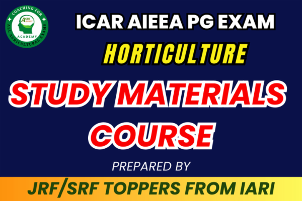 Horticulture Paid Complete Study Materials for ICAR AIEEA PG Exam cover