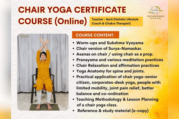 CHAIR YOGA CERTIFICATE COURSE ( Online) cover