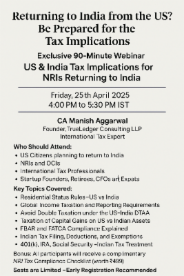 US & India Tax Implications for NRIs Returning to India cover