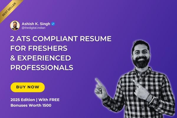 2 ATS Compliant Resume For Freshers & Experienced Professionals cover