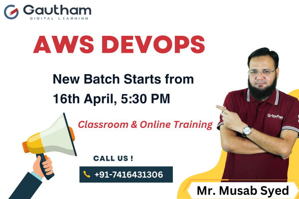 AWS DevOps Live Classes : New Batch Starts from 16th April 2025 5:30 PM cover