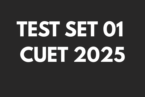 Test Set - 01 CUET2025 cover