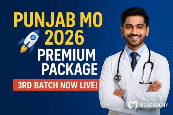 Punjab MO 2026 – M3 Academy Premium Package 🚀 | 3rd Batch Now Live! | cover
