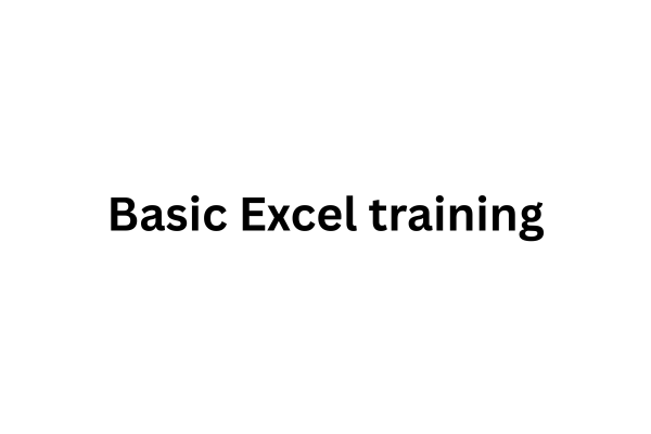 Basic Excel training cover