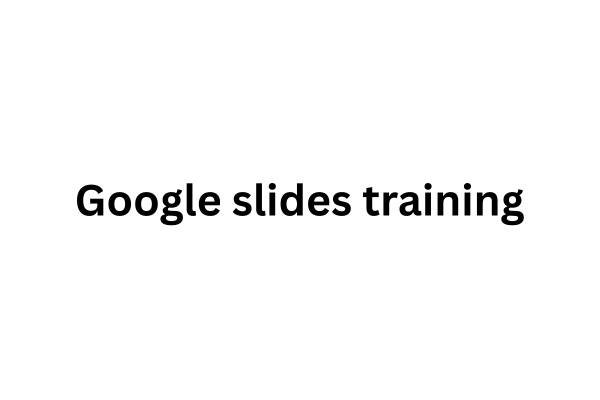 Google slides training cover