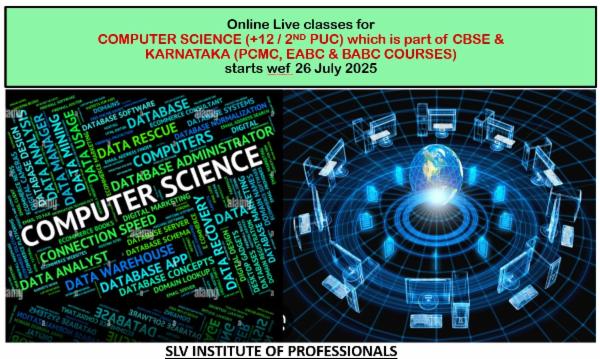 CBSE Class 12 Computer Science and Karnataka 2nd Year PUC starts wef 26 July 2025 Copy Copy cover