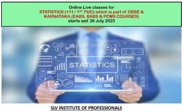 CBSE Class 11th Statistics and Karnataka 1st Year PUC starts wef 26 July 2025 Copy Copy Copy Copy cover