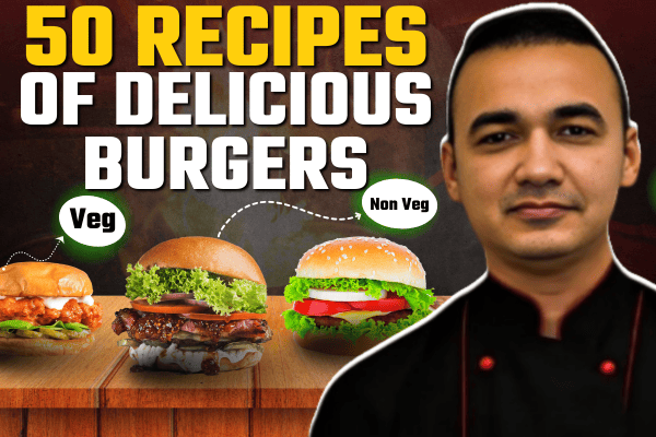 50 Recipes of Delicious Burgers Veg & Non Veg eBook cover